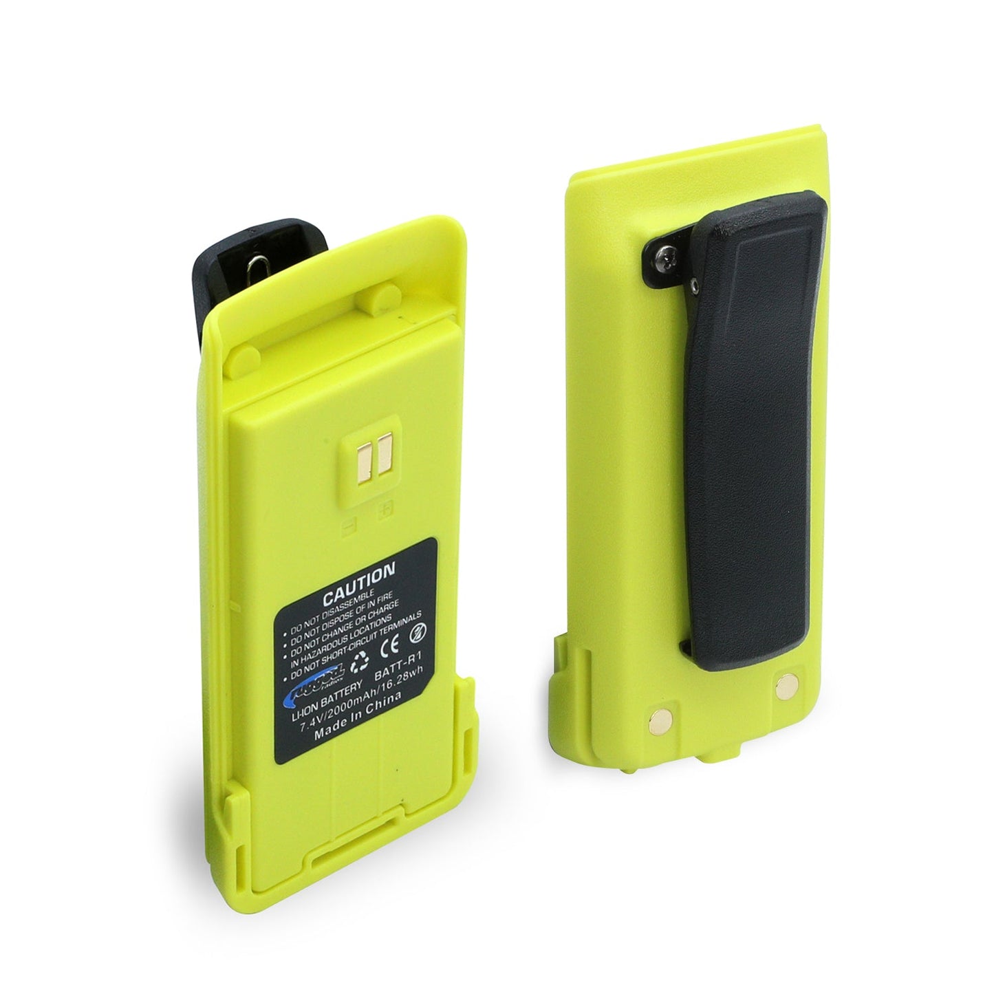 Replacement Battery for R1 Handheld Radio with 12v Charge Port - Safety Yellow