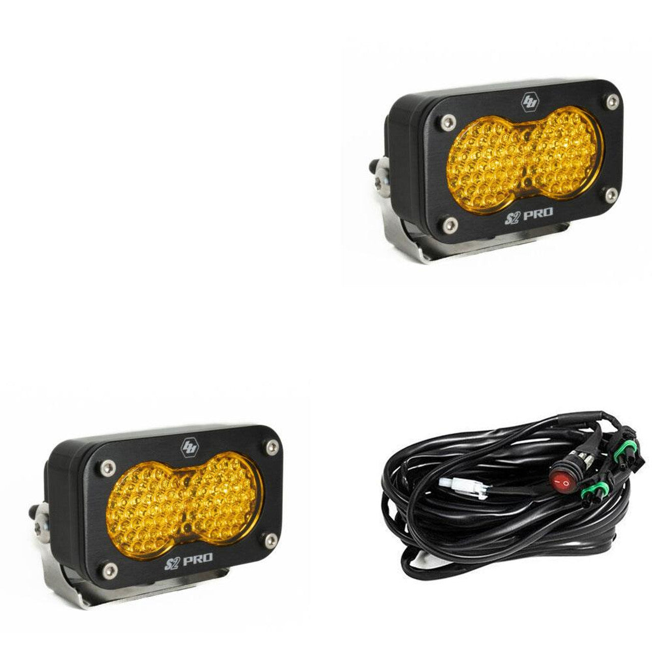 Baja Designs S2 Pro LED Light Pods  - Amber (2 Sets)