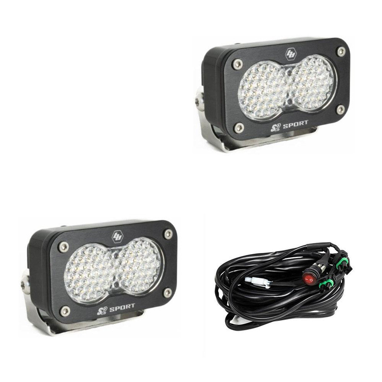 Baja Designs S2 Sport LED Light Pods - Clear (2 Sets)