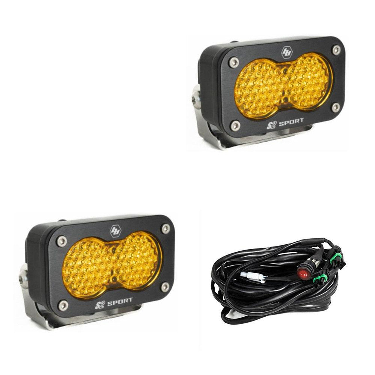 Baja Designs S2 Sport LED Light Pods - Amber (2 Sets)