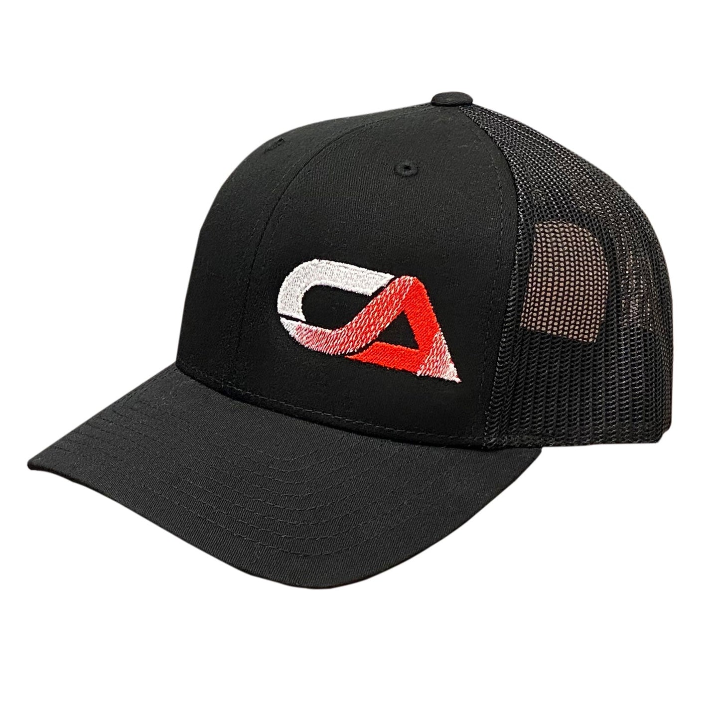 CA Tech USA Logo Snapback Hat - Black / Black