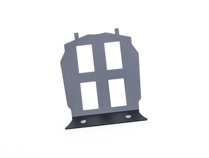 StayFlush Motorsports 15 Rocker Switch Lower Plate in black, featuring cutouts for easy switch installation.