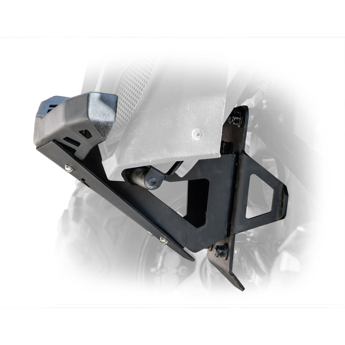 UTV front bumper bulkhead kit for Can-Am X3 2017+ by DRT adds rigidity and off-road strength Side view