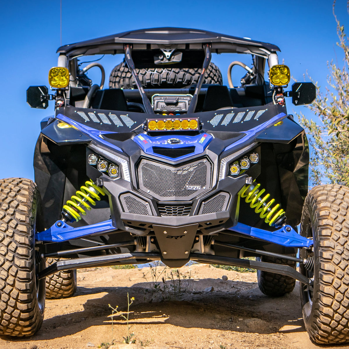 DRT Can Am Maverick X3 2017+ Wind Diffuser Full car front view