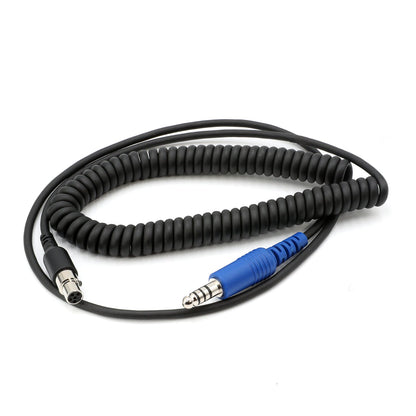 RUGGED Headset Adapter Cable to Intercom Cable - Straight Cord
