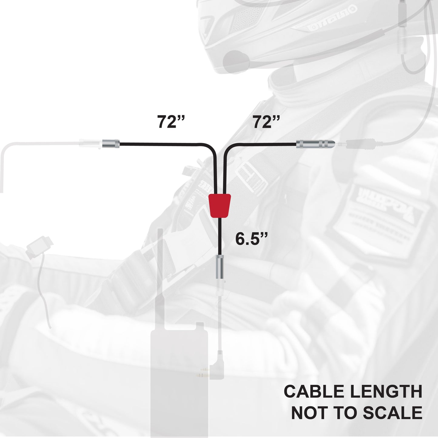 NASCAR 3-Conductor 3C Circle Track Road Race Car Harness