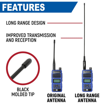 Long Range Antenna for R1 / RDH-X / ABH7 Handheld Radio