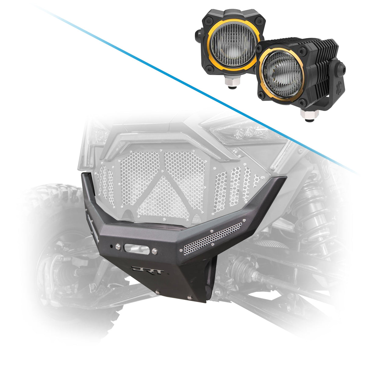 DRT Polaris RZR Pro R / Turbo R 2020-2024 Front Winch Bumper