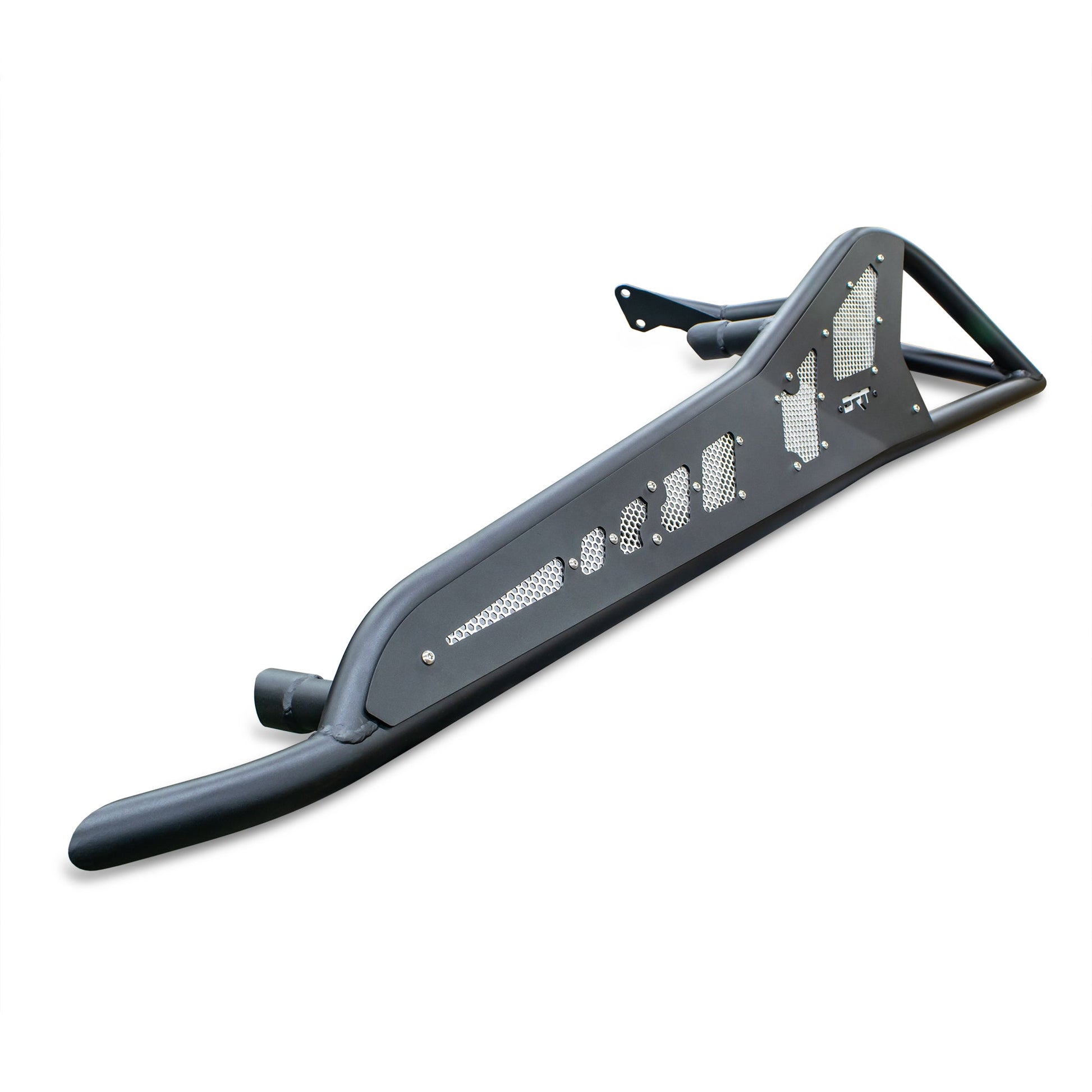 Detail shot of mounting bolts and bracket on tree kicker