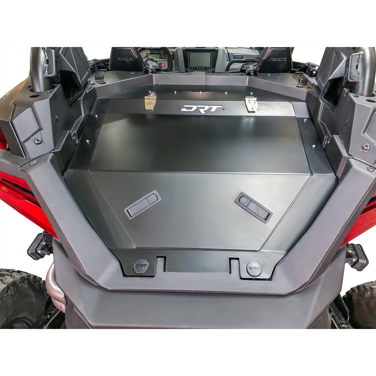 DRT RZR Pro R 2022+ Aluminum Storage/Trunk Enclosure Front view