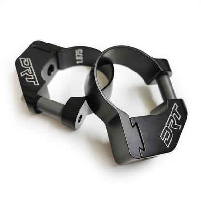 DRT Billet Aluminum Tactical Convex Side Lighted Mirror Set Kit