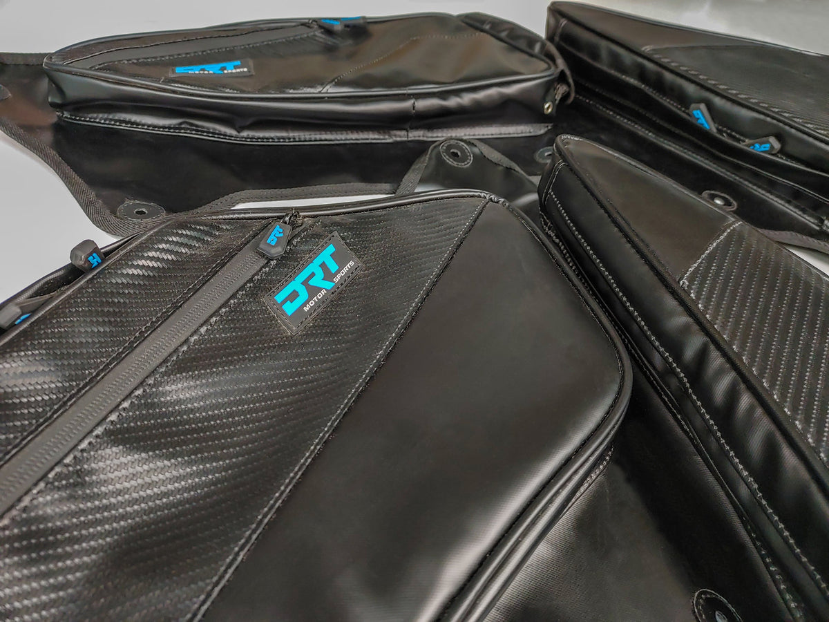 Polaris side-by-side front door organizer pouches for Pro XP