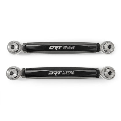 DRT RZR Polaris Pro XP Billet Aluminum Hex Bar Adjustable Sway Bar Link Kit, Rear (M10)