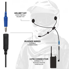 ENDURO Moto Kit -  Includes Helmet Kit and Compact Harness Cable - without Radio