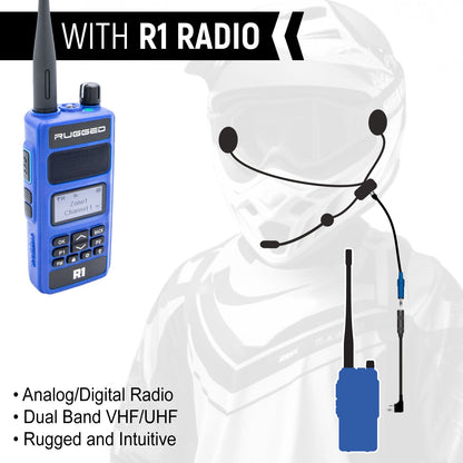 ENDURO Moto Kit -  Includes Helmet Kit and Compact Harness Cable - without Radio