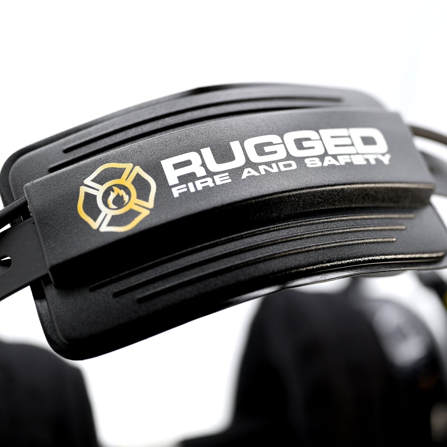 FHS Over-The-Head Fire Safety Industrial Headset - With Mic On/Off Button / For Rugged / Firecom