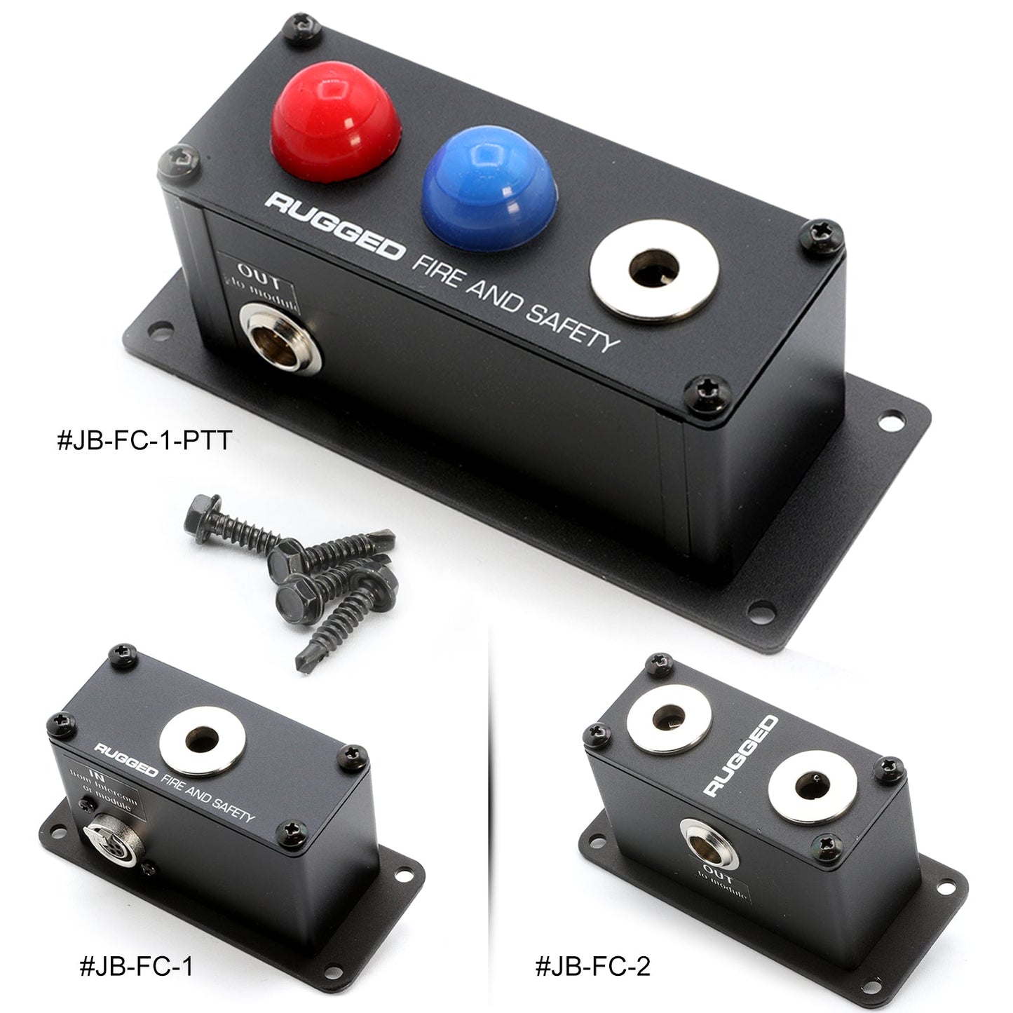 Jack Box Headset Stations for RRP800 Fire & Safety Intercoms - Single Position Jack Box