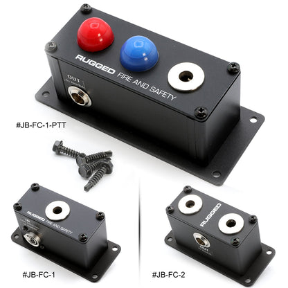 Jack Box Headset Stations for RRP800 Fire & Safety Intercoms - Single Position Jack Box