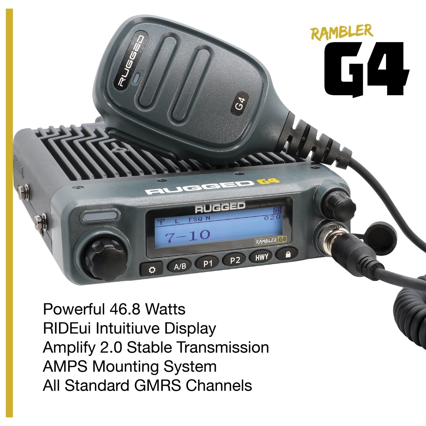 Ford Bronco Two-Way GMRS Mobile Radio Kit - Rambler G4