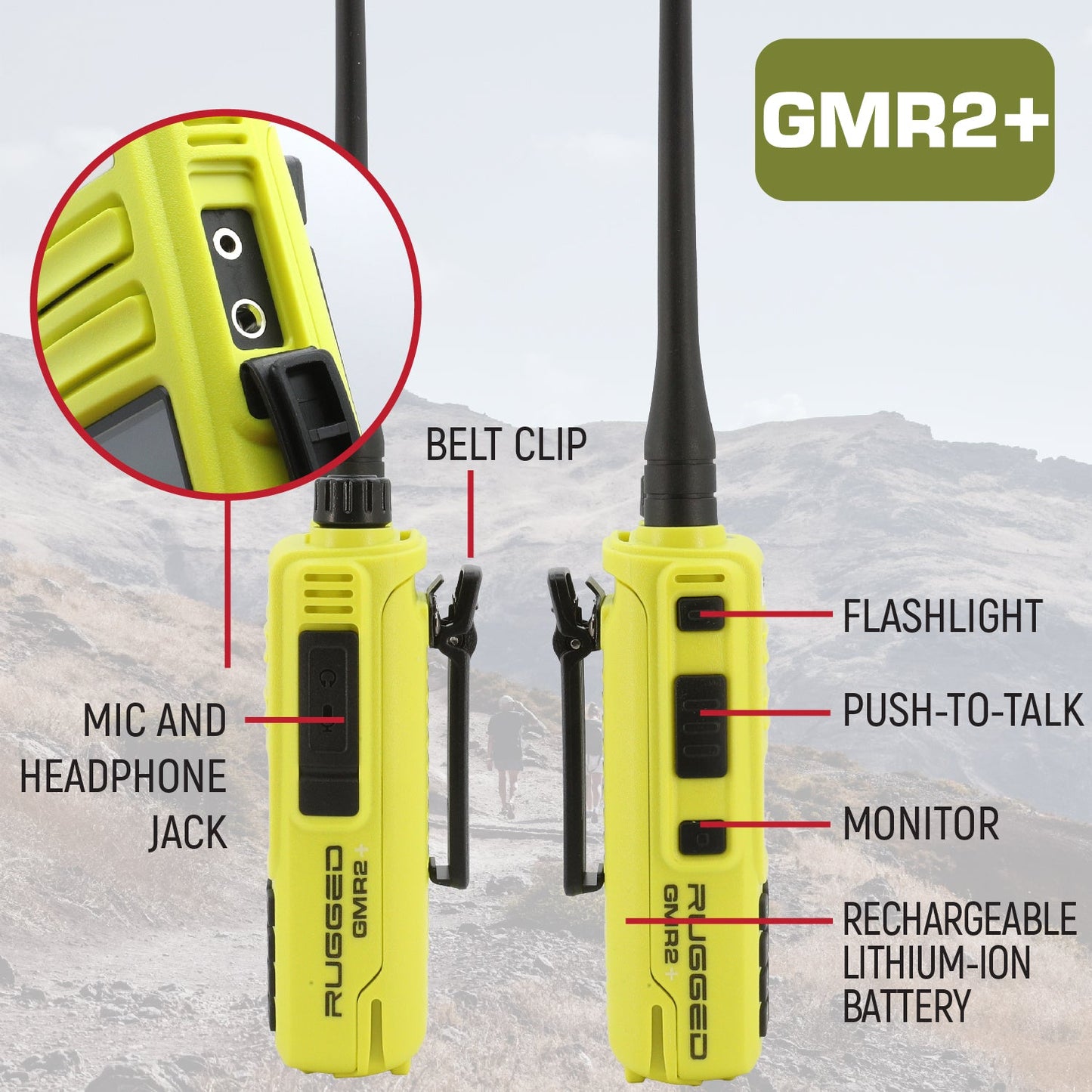 GO BAG - High Visibility GMR2 PLUS Emergency Radio Bundle