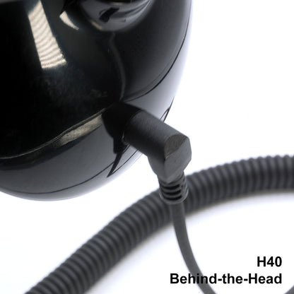 Listen Only Headsets with 3.5 mm Mono Audio Cable - H40 Behind-the-Head