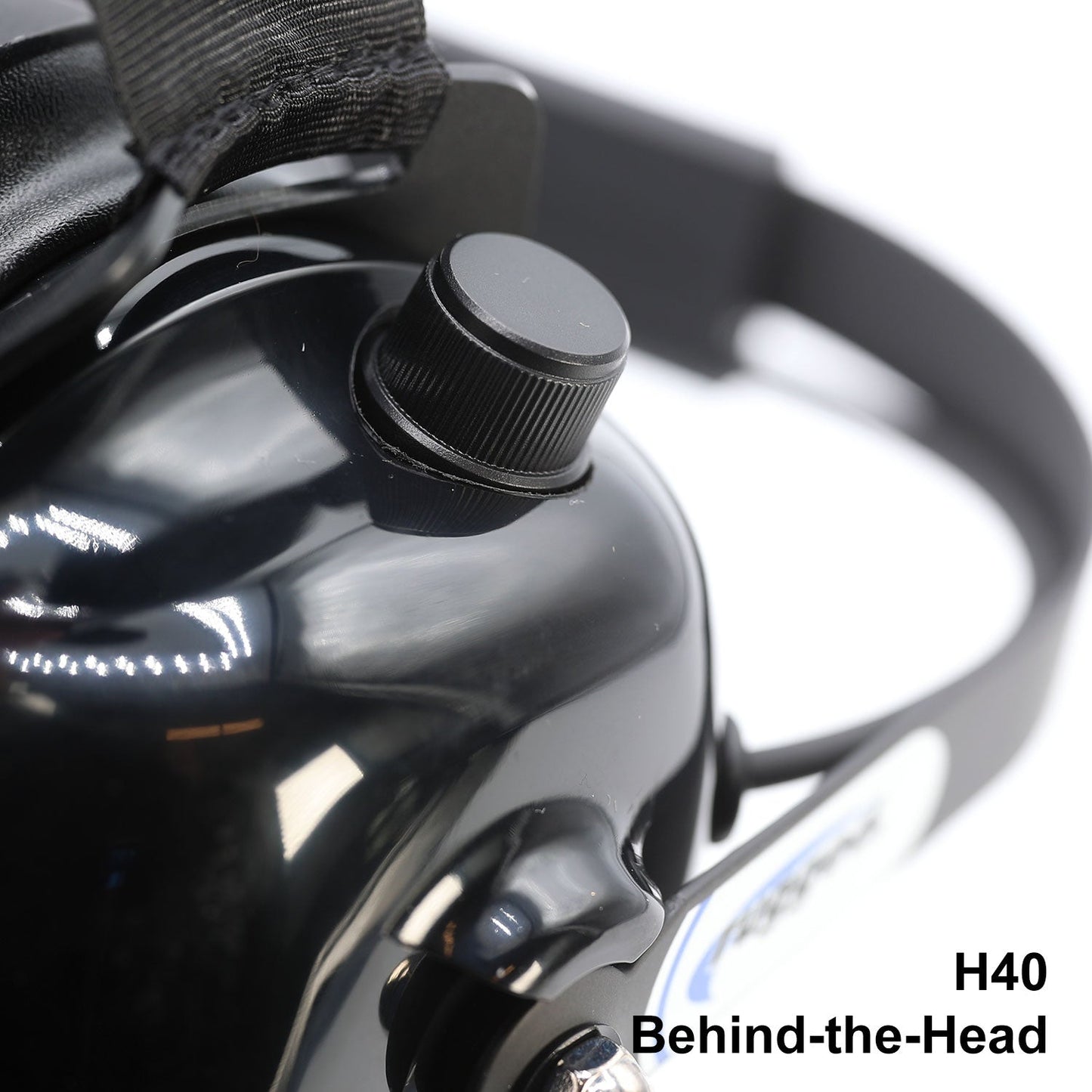 Listen Only Headsets with 3.5 mm Mono Audio Cable - H40 Behind-the-Head