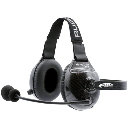 AlphaBass Carbon Fiber Stereo Headset with Bass Boost and Volume Control (OTH and BTH) - Over The Head