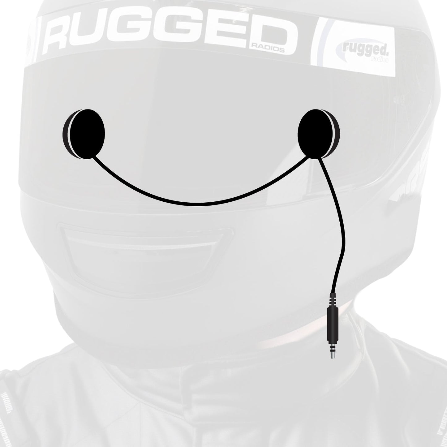 In-Helmet Speakers with 3.5mm Plug - Stereo / Alpha Audio