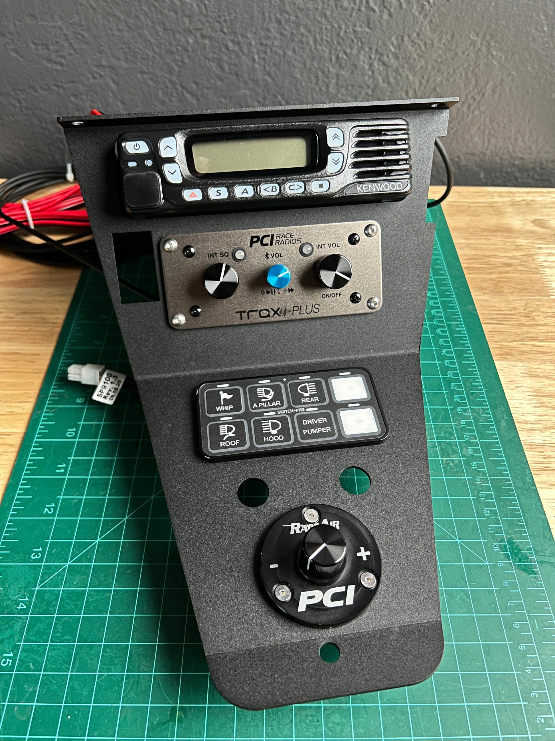 StayFlush Polaris ProR/XP custom console for Polaris off-road vehicles, featuring durable design and integrated controls.