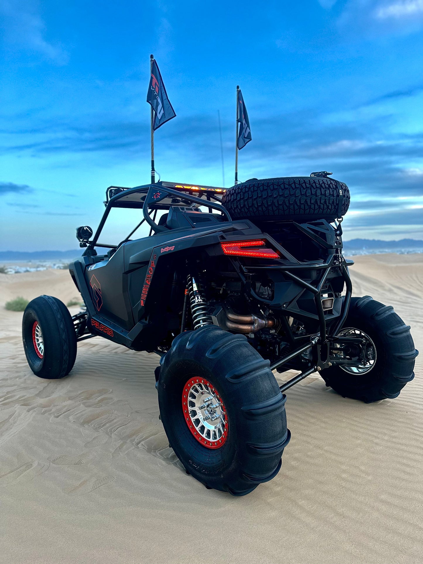 POLARIS RZR PRO R - REAR BUMPER TIRE CARRIER COMBO