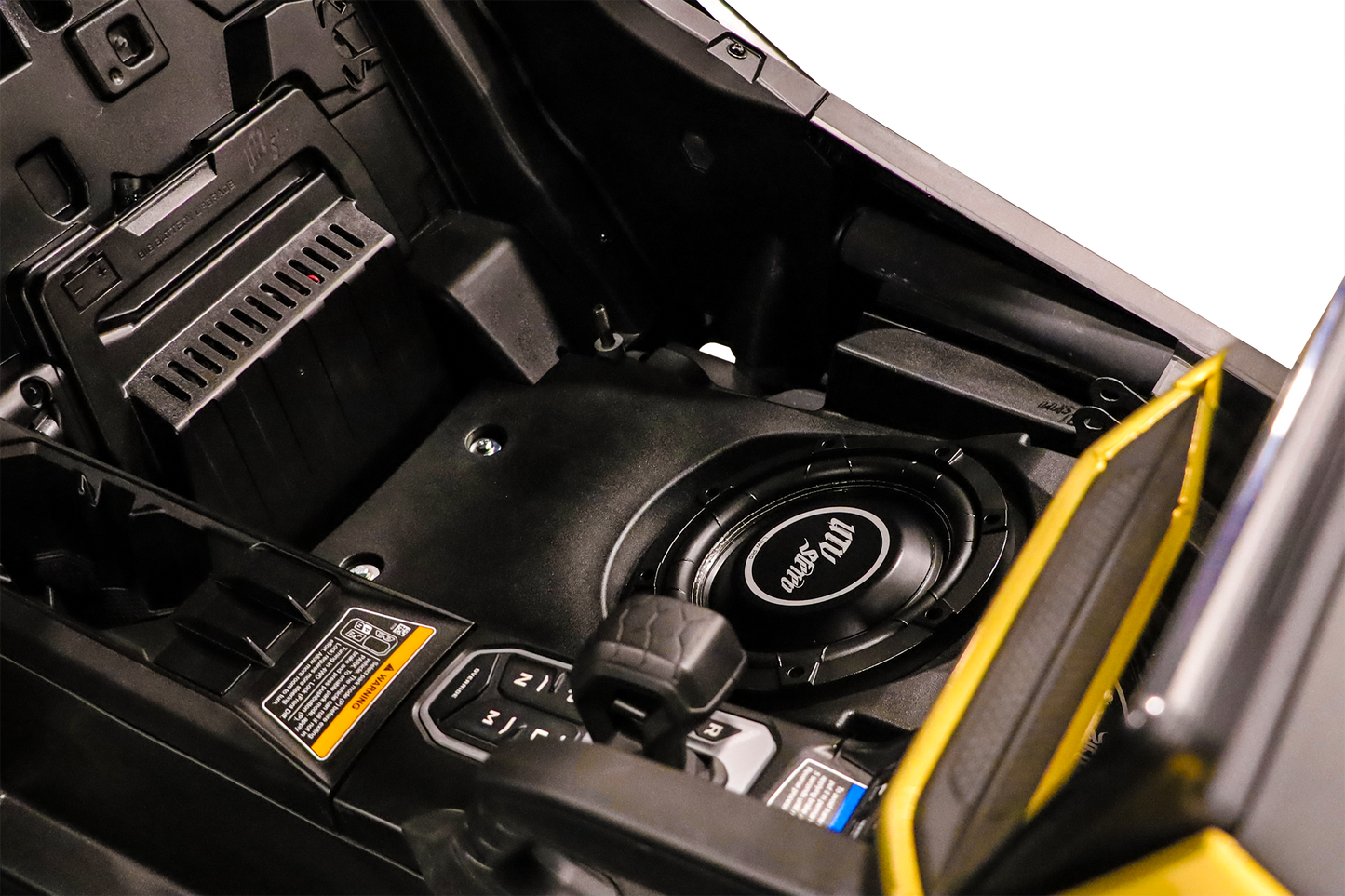 Can-Am® Maverick R 10" Front Passenger Subwoofer Enclosure (2-SEAT MODELS) – Unloaded | UTVS-R-ENC-PASS-2