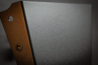 StayFlush Clean Slate CanamX3 Console by StayFlush Motorsports, showing the sleek black design and detailed features of the console.