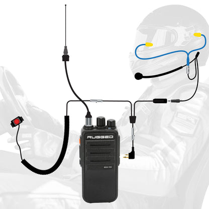 IMSA Driver Only Long Track Racing Communication Kit with RDH16 Radio