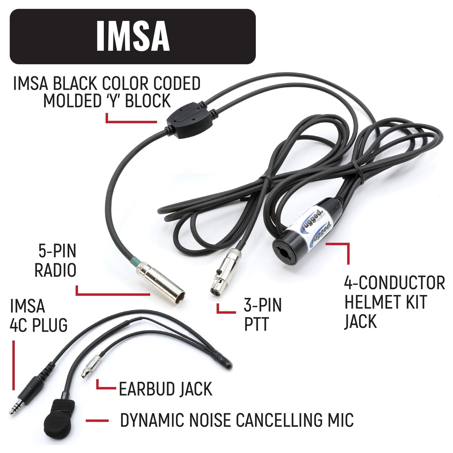 IMSA Driver Only Communication Kit with V3 Radio