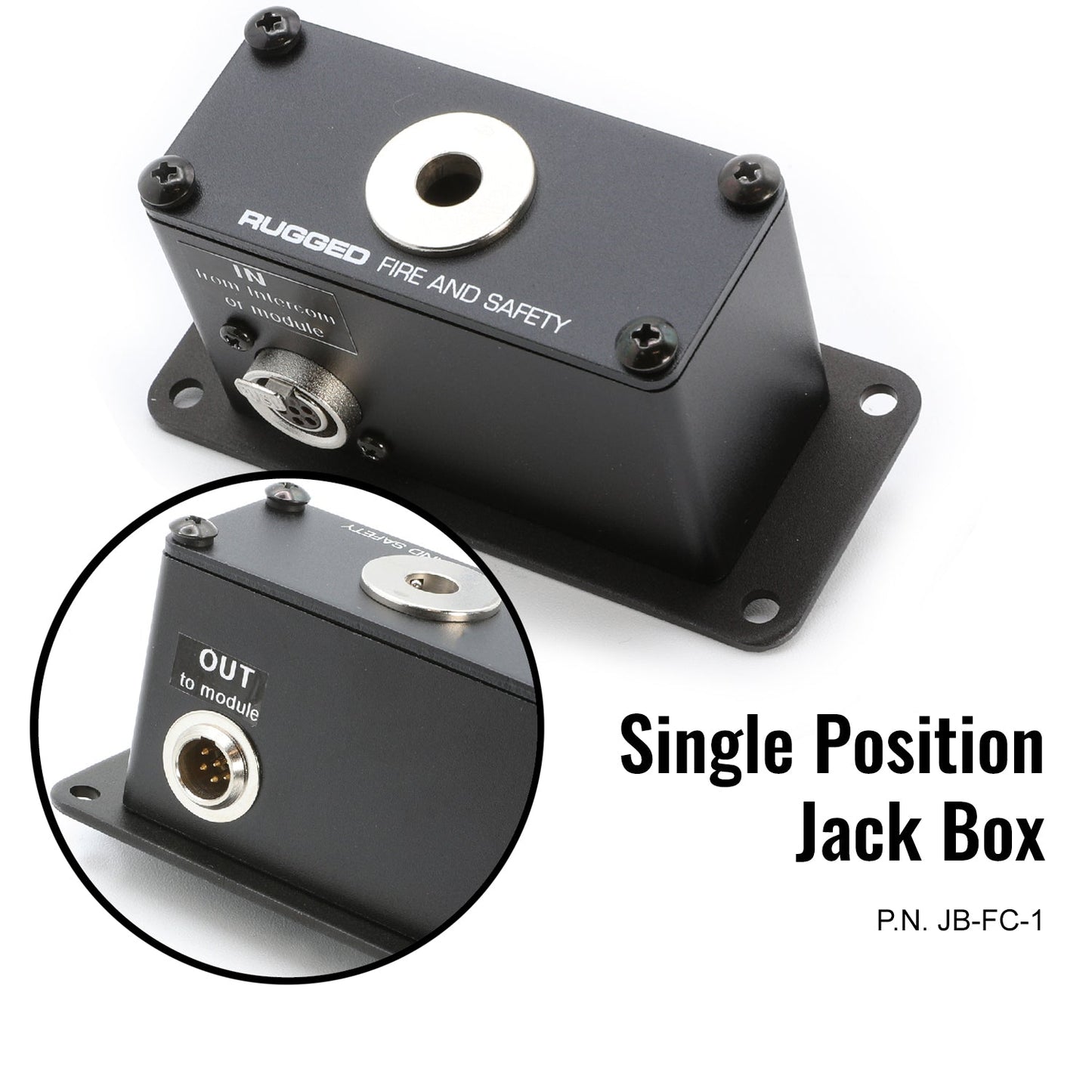 Jack Box Headset Stations for RRP800 Fire & Safety Intercoms - Dual Position Jack Box