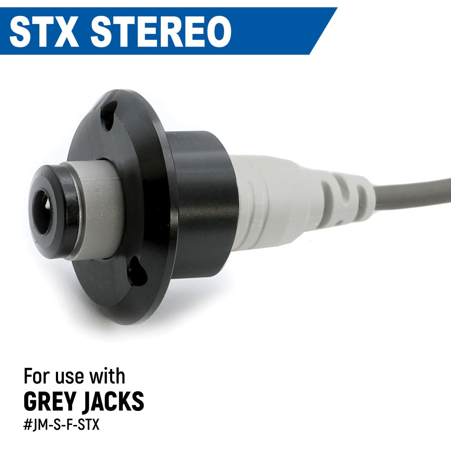 Single Headset / Helmet Jack Flush Mount - Offroad