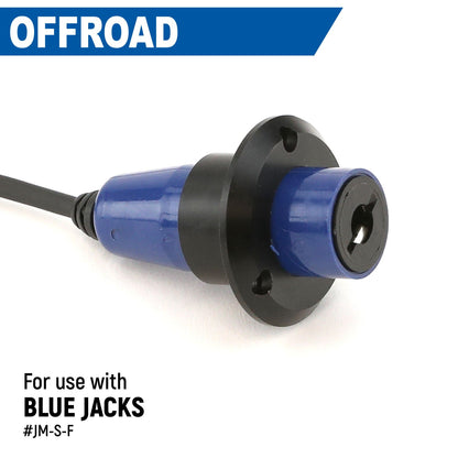 Single Headset / Helmet Jack Flush Mount - Offroad