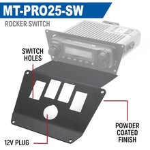 Lower Accessory Panel for 2025 Polaris RZR Pro XP Pro R and Pro S Radio Mount - Rocker Switch