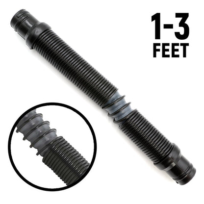 Ultra Flex Expandable Helmet Air Pumper Hose - 1 to 3 Feet