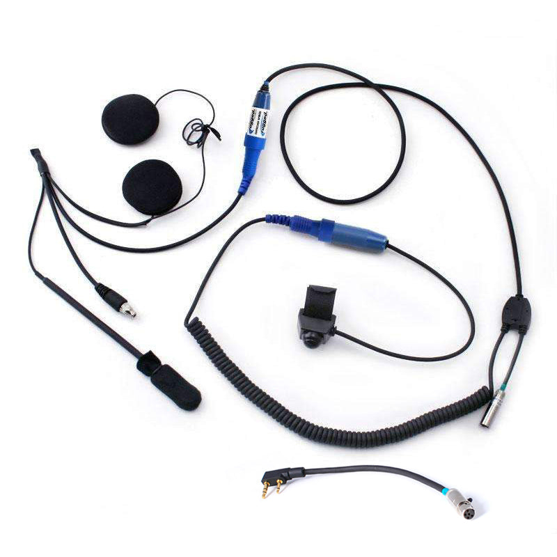RACE SERIES Complete Motorcycle Communication Kit with OFFROAD Cables and R1 Radio