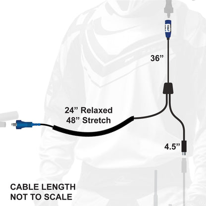 RUGGED Wired RACE SERIES Motorcycle Harness without Radio Jumper