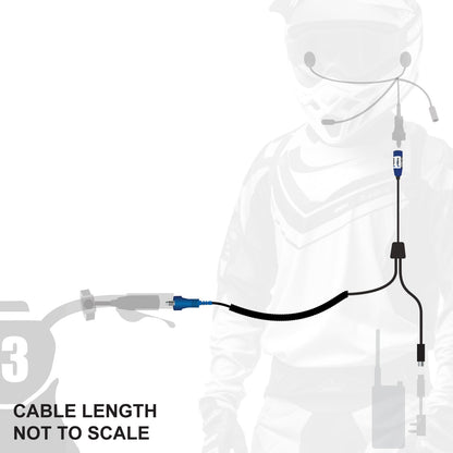 RUGGED Wired RACE SERIES Motorcycle Harness without Radio Jumper
