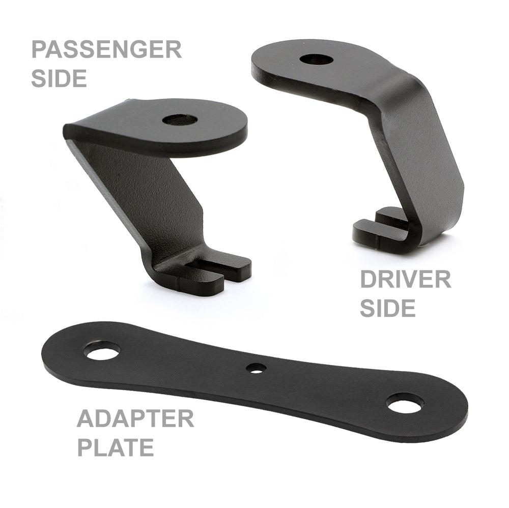 A-Pillar Antenna Mount Ford F-Series Chevy GMC Silverado Dodge Ram - Both Sides with Adapter Plate