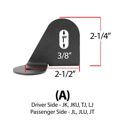 Antenna Mount for Jeep Wrangler TJ LJ JK JL and Gladiator JT