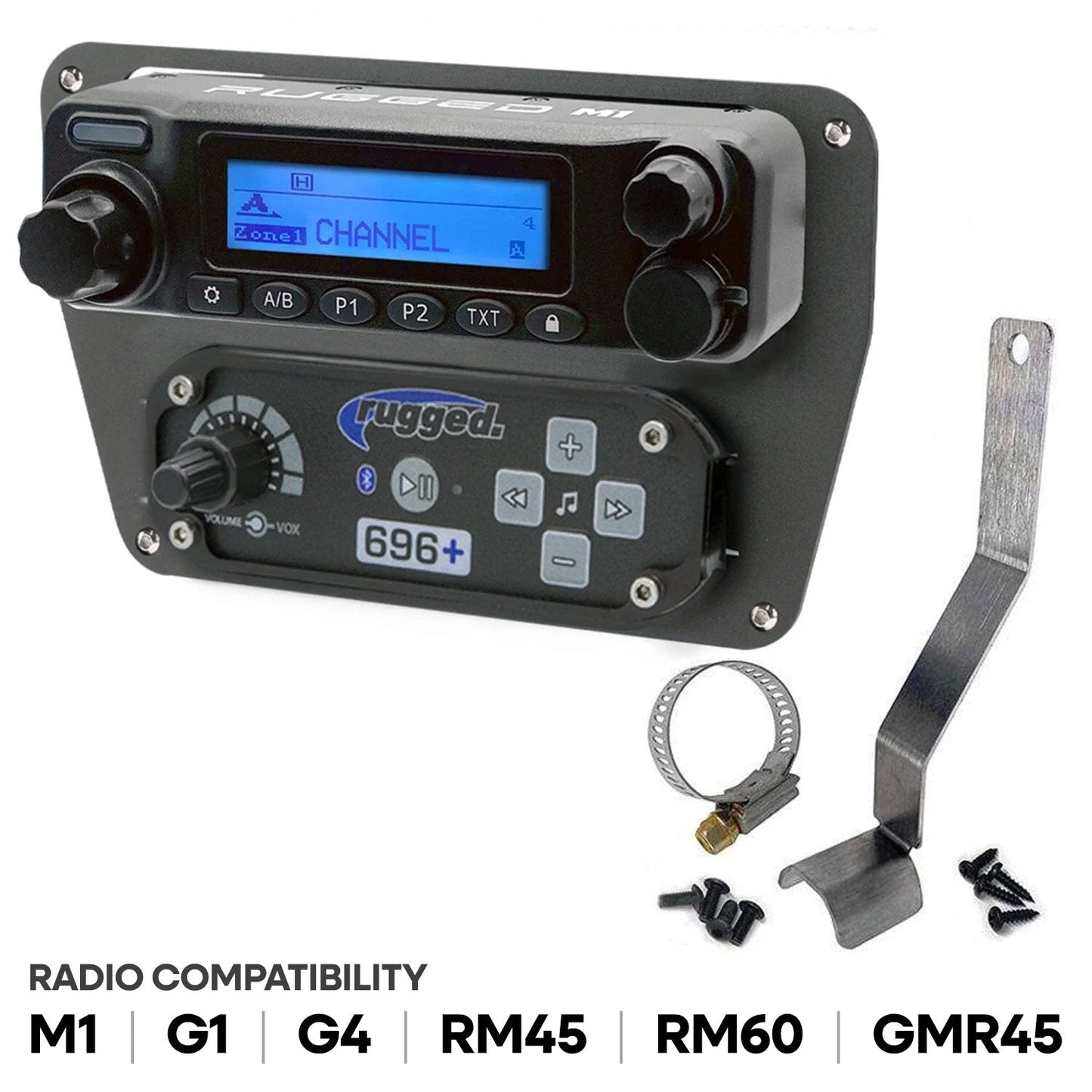 Can-Am Commander Intercom and Radio Mount - Rugged M1/G1/G4/RM45/RM60/GMR45