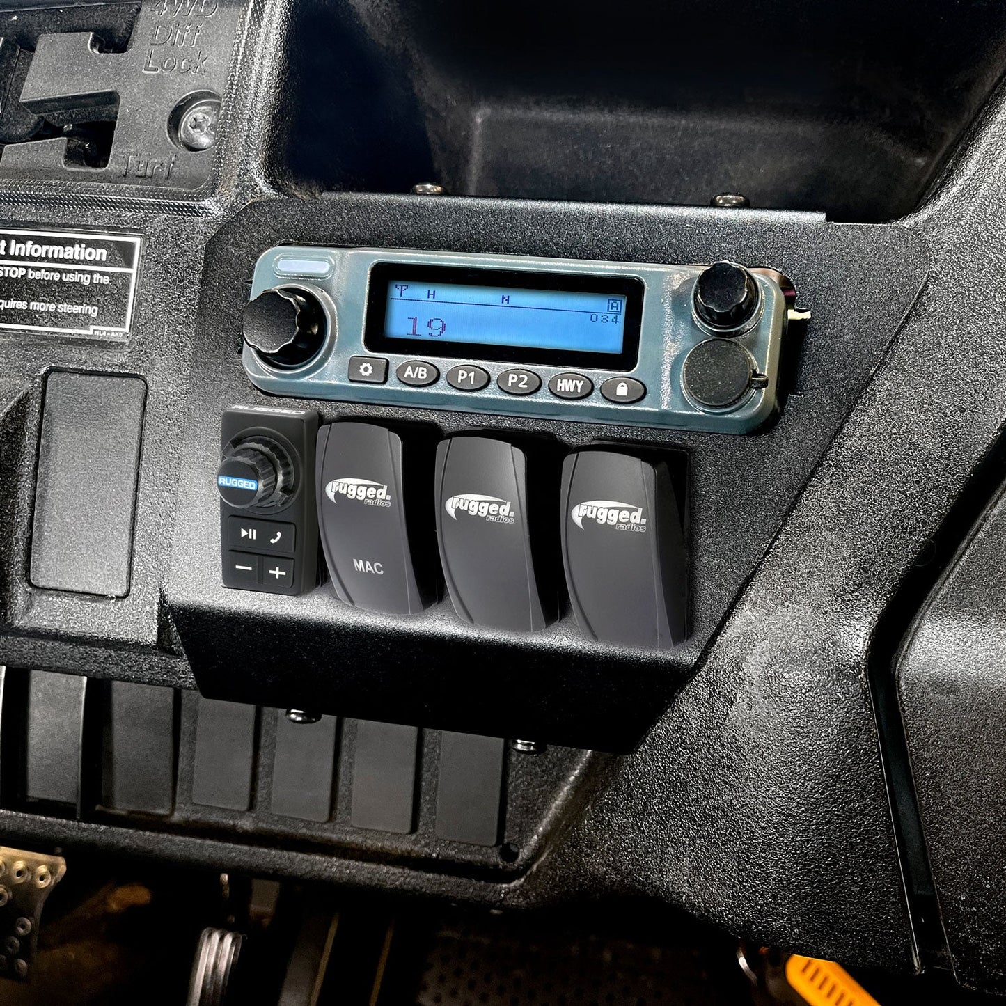 Honda Pioneer Complete Communication Kit with Bluetooth Intercom and 2-Way Radio - No Intercom / M1 VHF Business Band