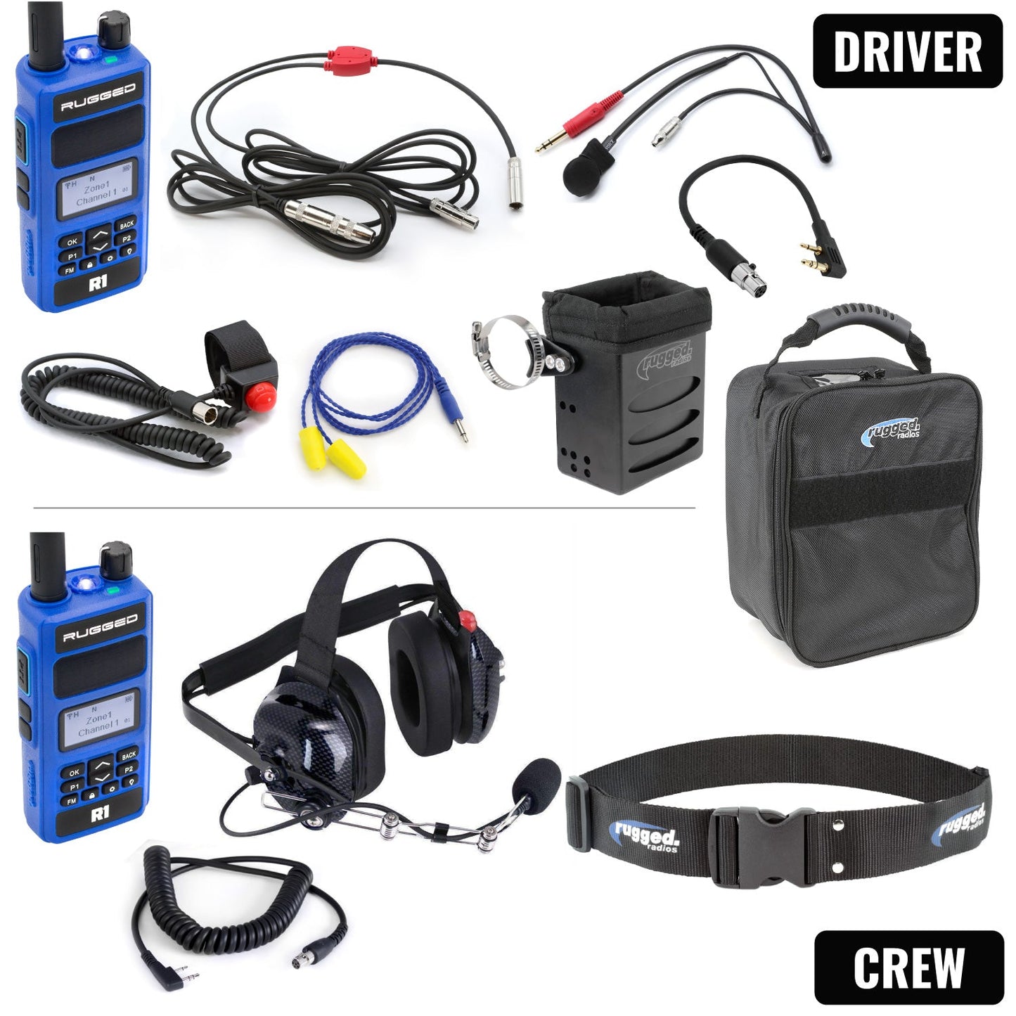 NASCAR Driver and Crew Chief Racing Kit with R1 Radios