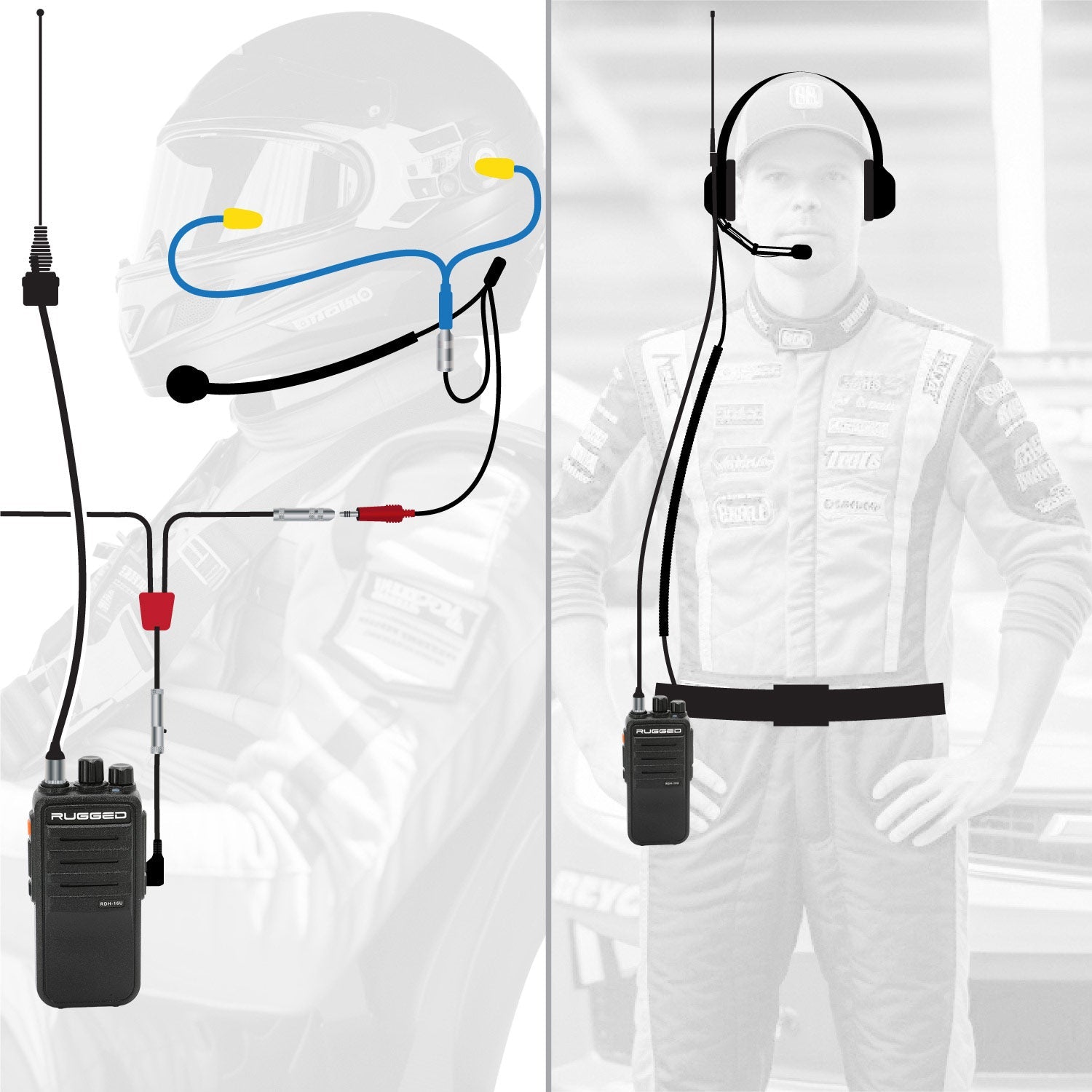NASCAR Driver and Crew Chief Long Track Racing Kit with – SxS Addicts