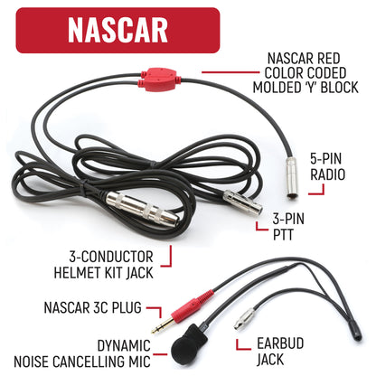 NASCAR Driver Only Communication Kit with V3 Radio