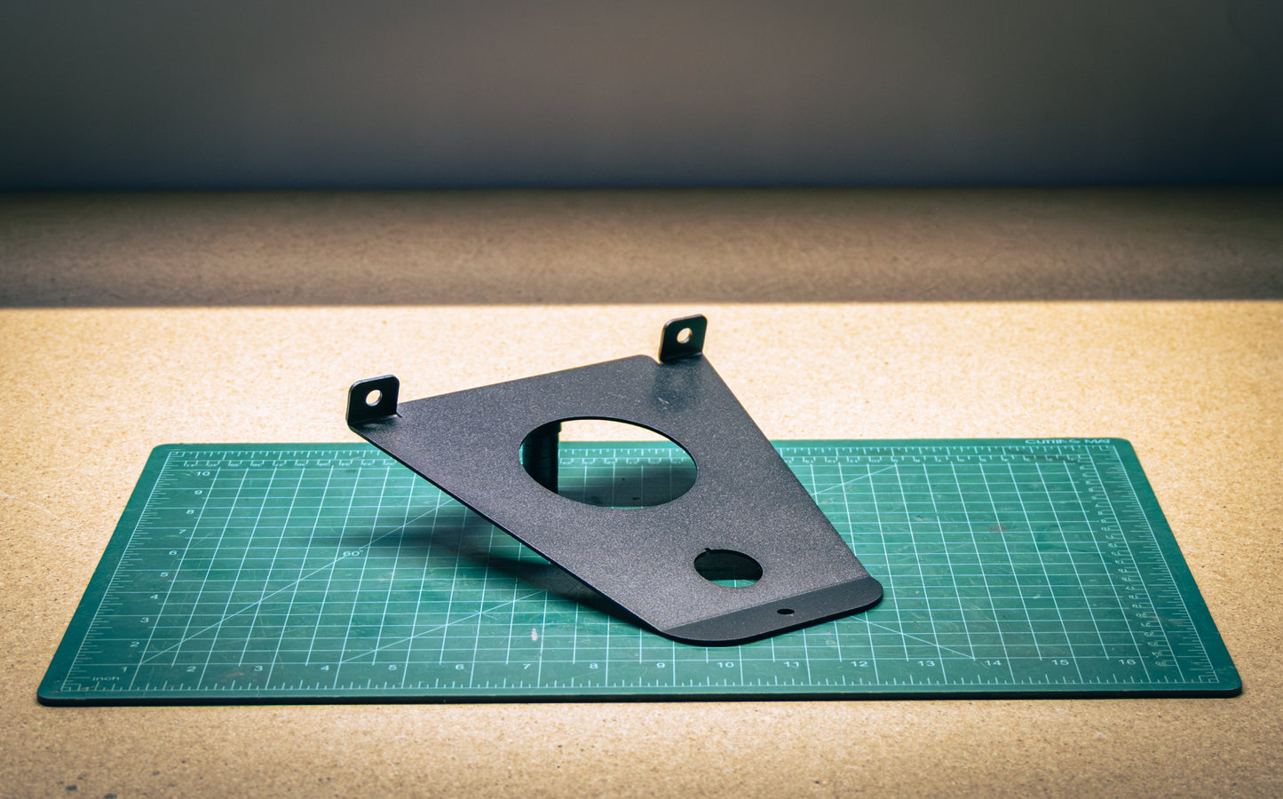 StayFlush Motorsports SFM Pro/R Lower Head Unit Mount, black metal with mounting brackets and hardware for vehicle installation.